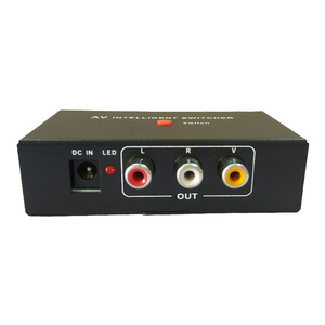 2in1 AV Intelligent Switcher Box Hifi Sound <strong>Audio</strong> Video Channels matrix Switcher <strong>1</strong> Button <strong>Switch</strong> Playing Format - Product Image 2