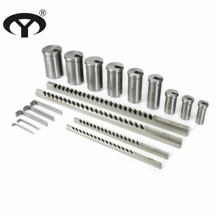 HSS No.70 Metric Keyway Broach Set With Bushings and Shims