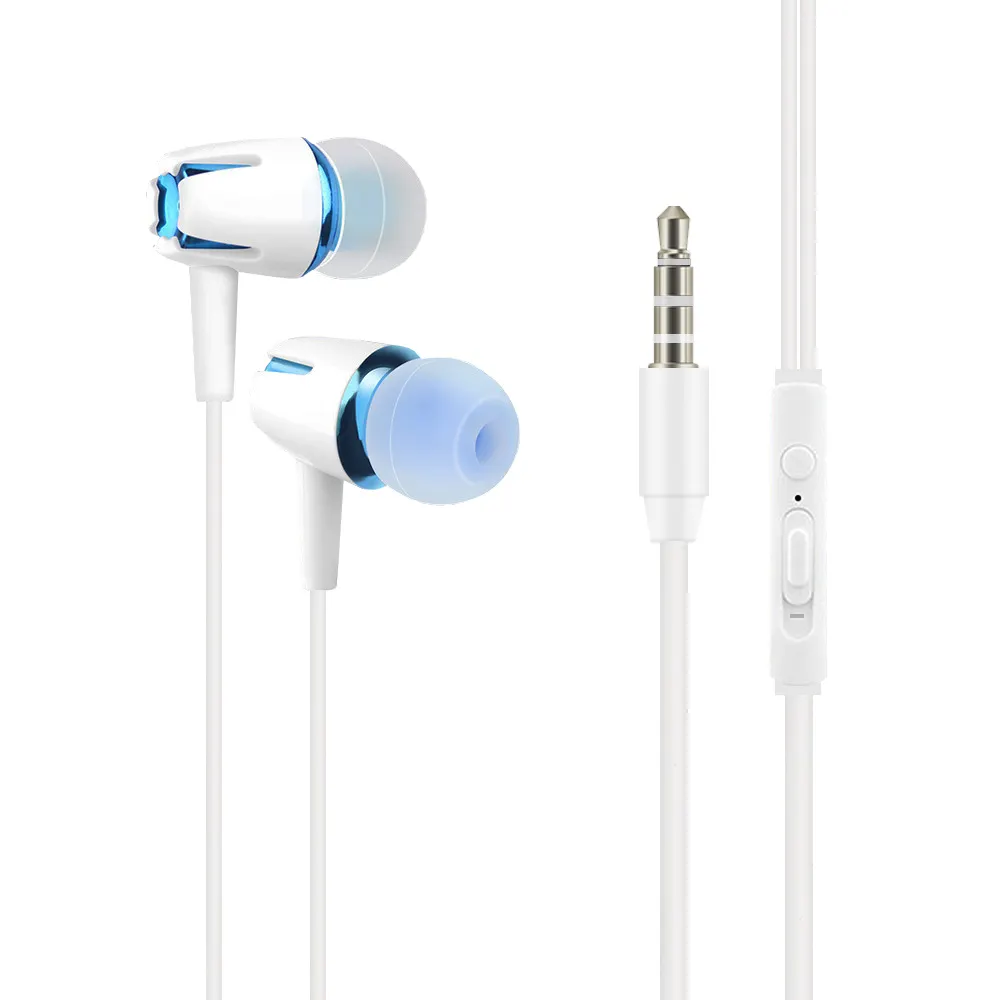 Aksesoris Ponsel OEM Handsfree Kabel Stereo Mewah Earphone Headset dengan MIC