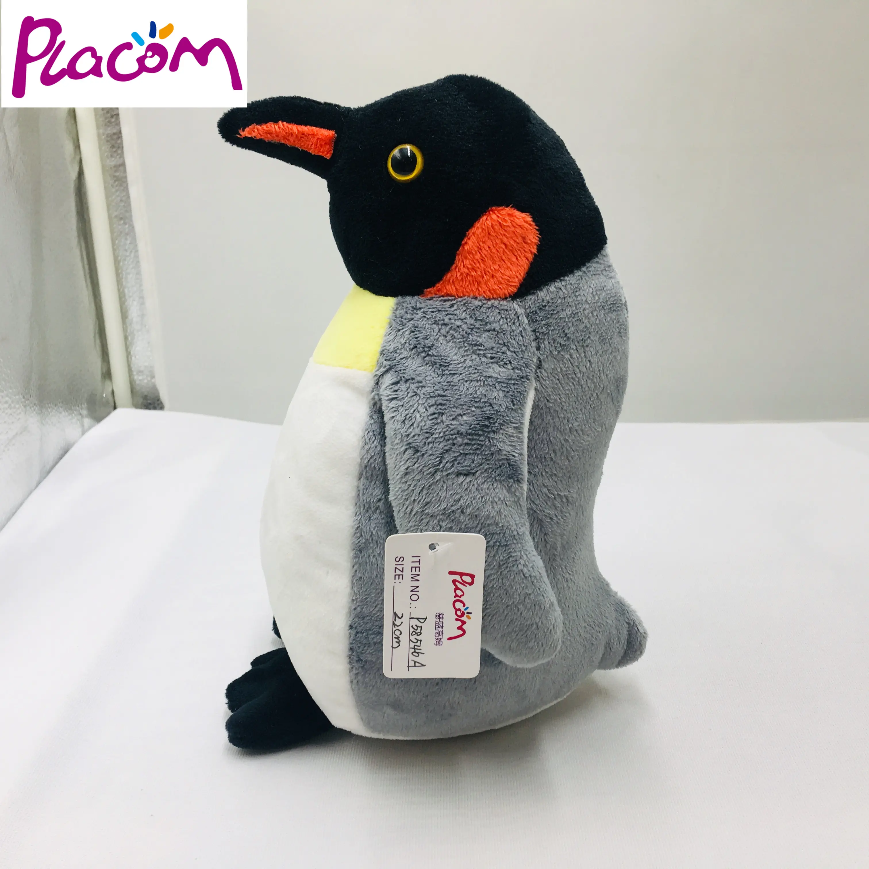 Pingüino de peluche realista personalizado, juguete suave de animales de mar, acuario, recuerdo