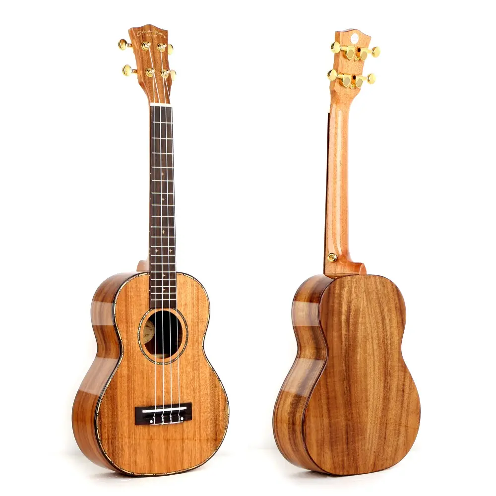 Ukelele de cereza Oriental de China con madera sólida superior e instalar con pastilla