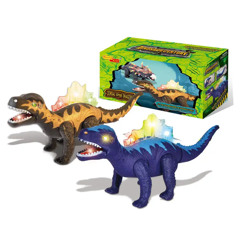 6000 mainan plastik baterai operasi spinosaurus mainan dinosaurus berjalan