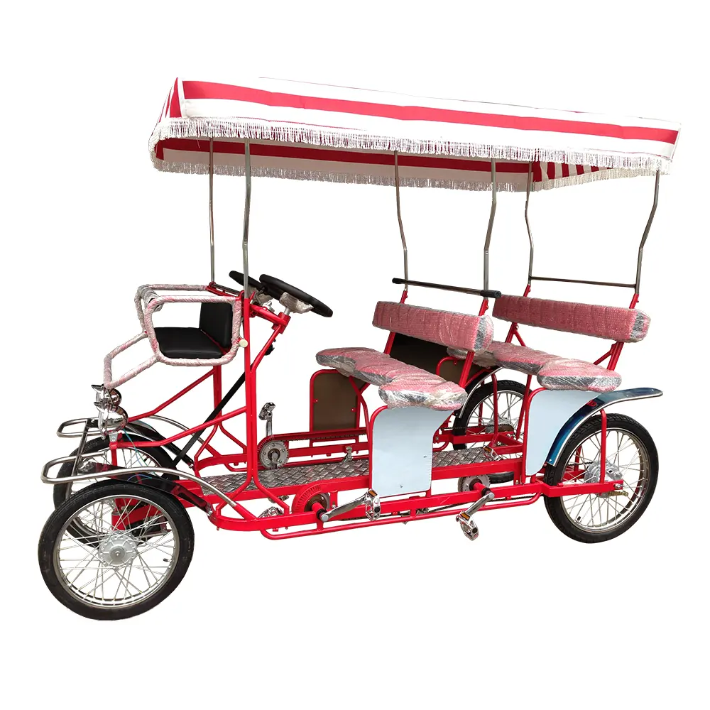 성인 페달 쿼드 레크리에이션 4 휠 관광 Surrey 자전거 판매
