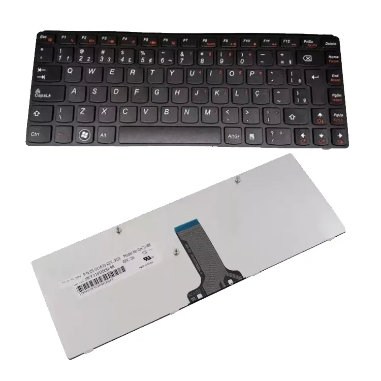 Bàn phím máy tính xách tay HK-HHT cho bàn phím IBM Lenovo B470 G470 G475 V470 BR Brazil