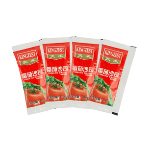 热销家用10克自有品牌纯意大利面番茄酱袋装双浓缩番茄酱