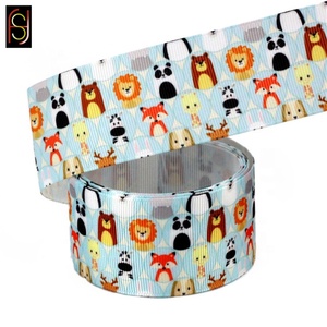 Gift Package 75mm Wide Cartoon Grosgrain <strong>Ribbon</strong> Sublimation <strong>Ribbon</strong>