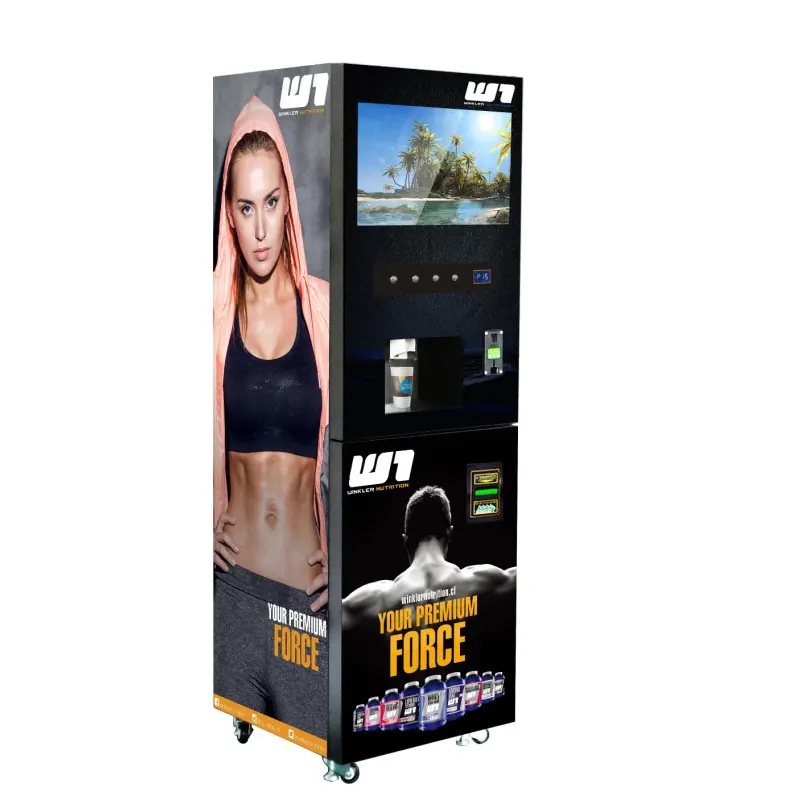 Gym Fitness Club Use Standing Protein Shake Cold Drink Vending Machine