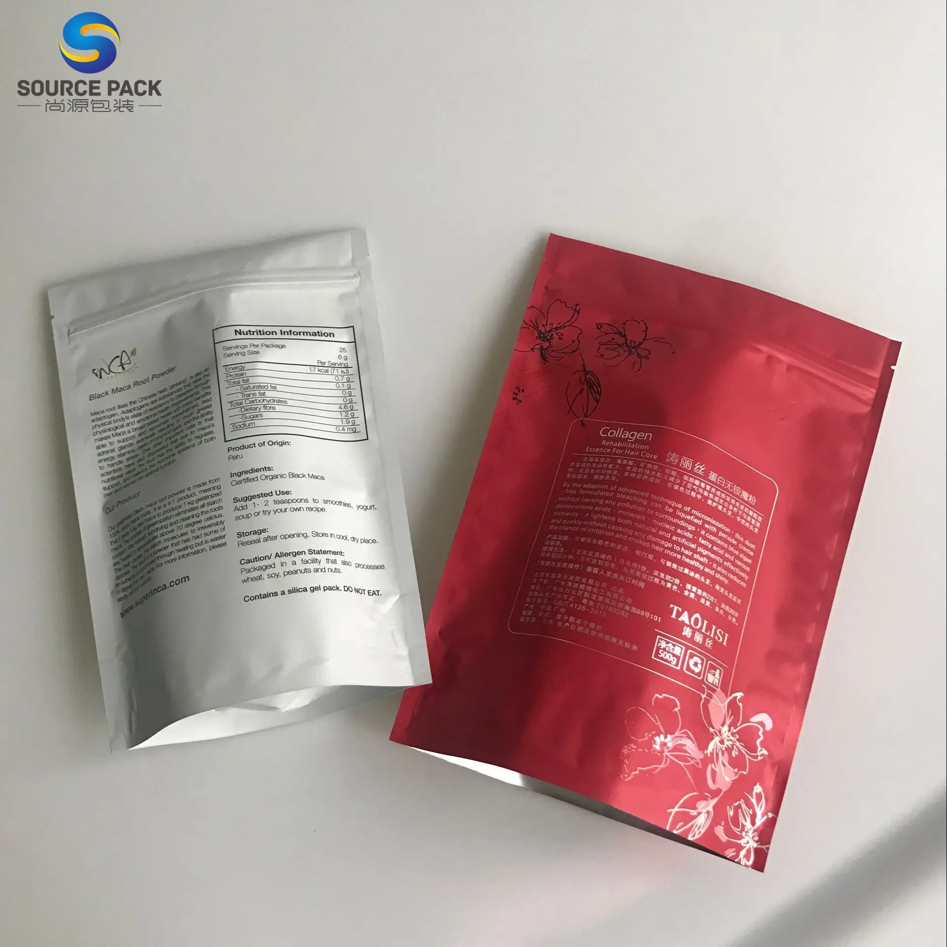 packaging plastic aluminum foil food bag for tomato sauce