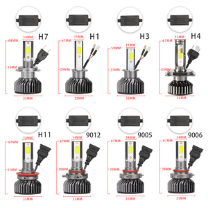 F2 ZES cips 56W 12000lm H11 H7 LED araba far 9005 9006 H4 LED ampul CSP serin beyaz işık 24V/12V IP67 su geçirmez - Product Image 4