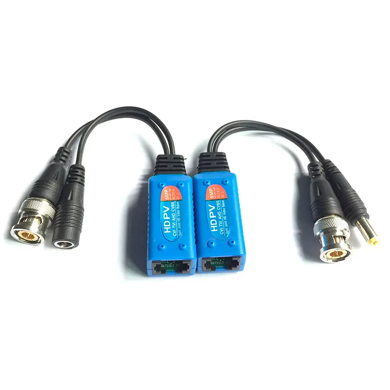 HD y vídeo UTP transceptor de Audio/datd Video Balun 8MP 5MP 4MP OEM UTP Cat5e máx. TVI para 400m/CVI/AHD 250mhz(-3db) 0-65mhz