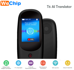 T6 2,0 pulgadas AI portátil traductor inglés Offline traducción voz idiomas traducción para negocios - Product Image 6