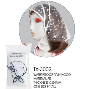 批发塑料雨罩/优雅女士雨具/时尚防水女性雨罩 - Product Image 3