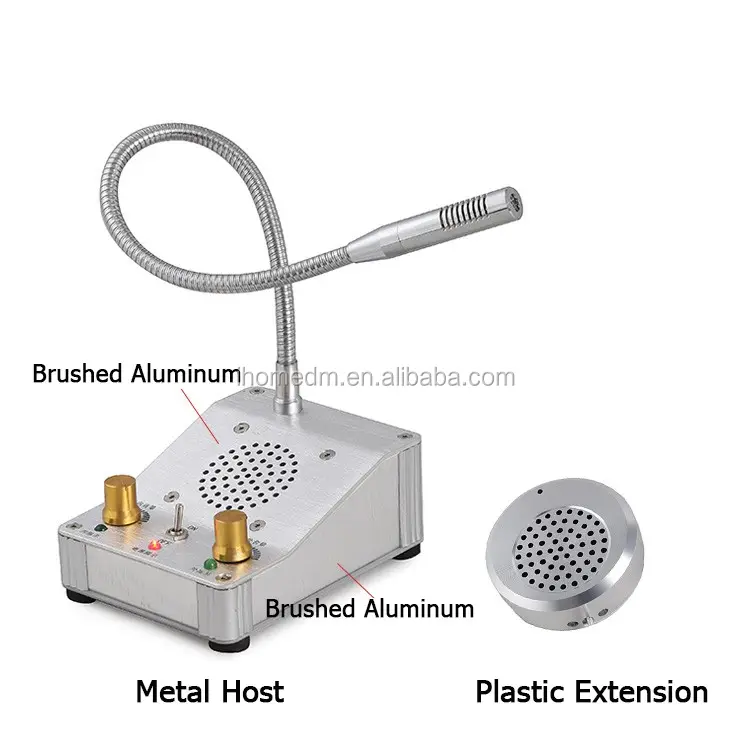 Pencere interkom hoparlör konuşma geri sistemi profesyonel banka için