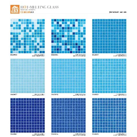 Azulejos de pedra cerâmicos quadrados de mosaico de vidro de derretimento a quente de alta qualidade para banheiro e piscina Design de piso de metal