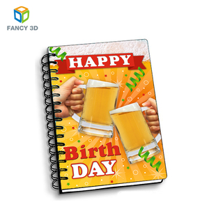 Zebulun-suministros de papelería personalizados, tamaño A4/A5/A6, 3D, PP/PET, cubierta de impresión lenticular, cuaderno de ejercicio de papel - Product Image 3
