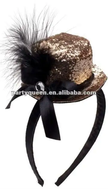 Mini sombrero diadema para el Carnaval de halloween fiesta y B-E022