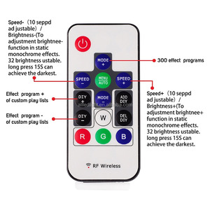 WS2811 WS2812B DC5-12V 14 tasti Wireless RF Led RGB controllermodulo striscia Pixel luce LED colore digitale - Product Image 5