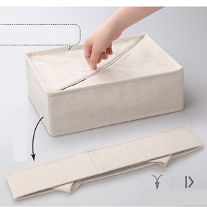 Factory <strong>Direct</strong> Foldable Cloth Storage Box Rectangle Closet Dresser Drawer Divider Organizer Basket <strong>Bins</strong> for Underwear Excellent - Product Image 3