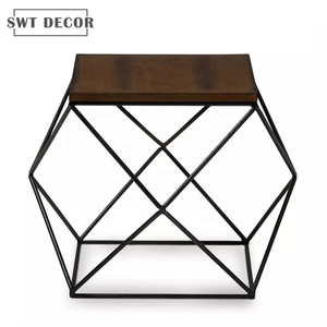 SWT 仿古工业风格古董纹理成品金属仿旧木材偶尔结束表 - Product Image 2