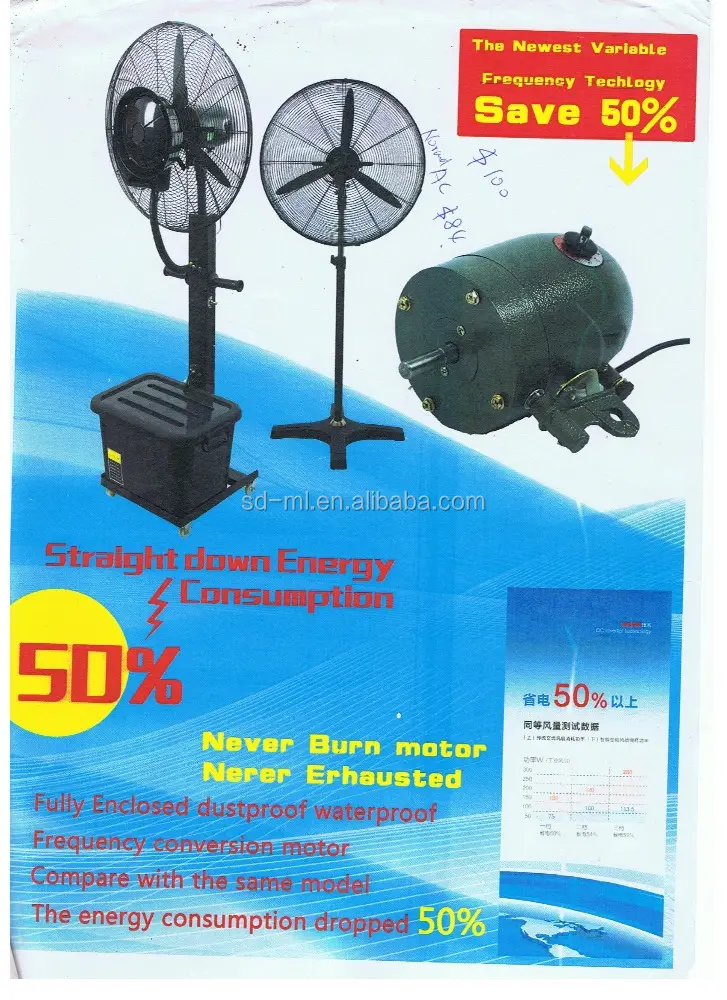 Водяные вентиляторы, 26 дюймов, электрический вентилятор с охладителями холодного воздуха