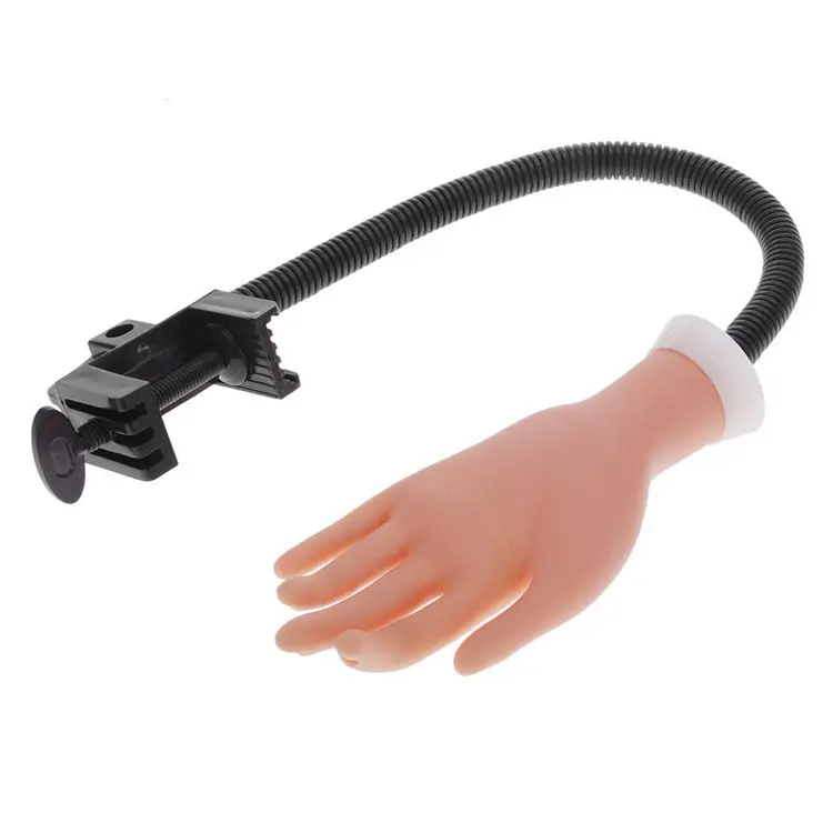2021 인기있는 네일 아트 훈련 도구 유연한 팔 부드러운 플라스틱 아크릴 연습 매니큐어 손톱 손 모델