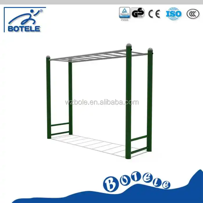 Barras de macaco de aço galvanizado, equipamento de fitness para área externa, escada para academia, equipamento de fitness