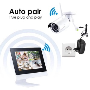 8ch 无线系统 960 P 1MP 户外 IP 摄像机 CCTV WIFI ip 摄像机与 NVR 套件