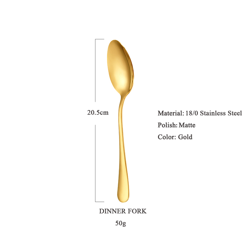 Cuchara de la cena del oro