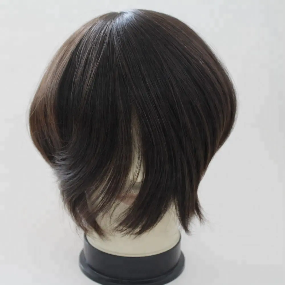 HZXHair Ekstensi Rambut Perawan Eropa Kualitas Premium Wig Manusia PU Alami Injeksi Simpul Rambut Palsu Rambut Manusia