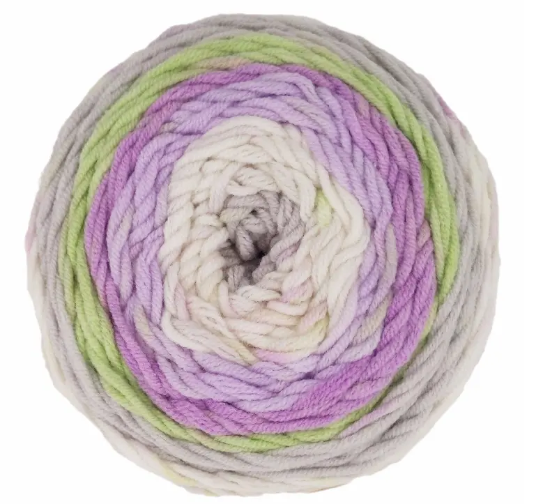 Charmkey crochet filato dolce rotolo colore gradiente filato sciarpa di lana filato torta