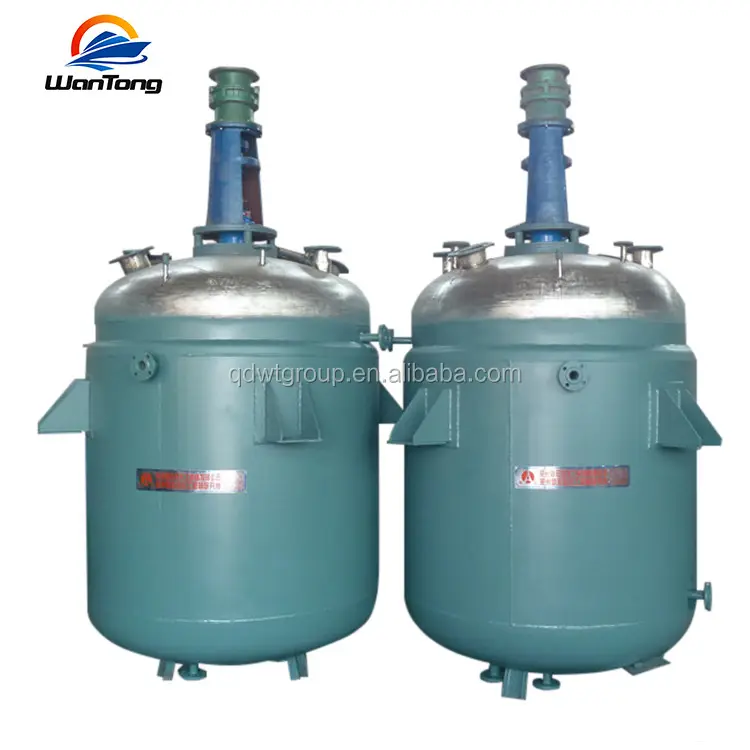 1500L Cuộn Dây Nội Bộ Khuấy Khuấy/Áo Khoác Sưởi Ấm Nhựa Lò Phản Ứng/Phản Ứng Tàu