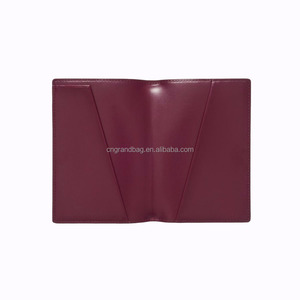 Saffiano ซองใส่หนังสือเดินทางทำจากหนัง,กระเป๋าใส่หนังสือเดินทางซองใส่บัตรหนังสือเดินทางสีผสมกัน