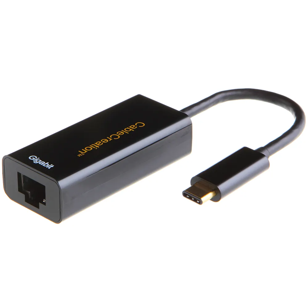CableCreation Banhado A Ouro USB 3.1 Tipo C (USB-C) para RJ45 10/100/1000 Mbps Gigabit Ethernet LAN Adaptador de Rede