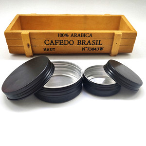 60毫升 2 盎司低起订量金属罐罐头空铝罐圆圣诞蜡烛盒化妆品 Pomade 容器包装