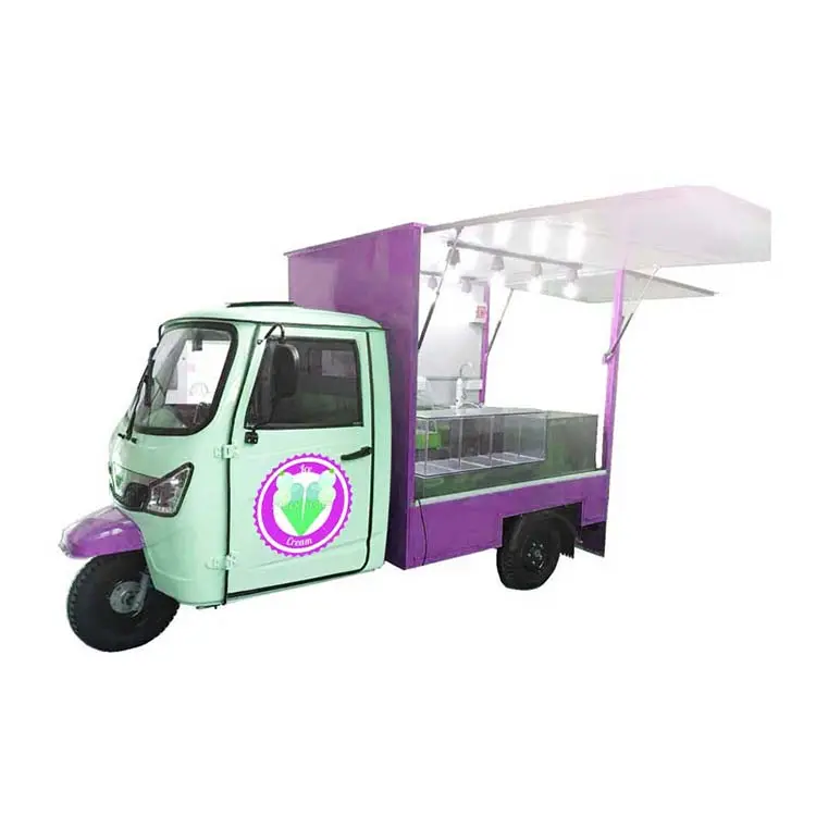 Carrinho de piagem elétrico de novo design, caminhão de cozinha/carrinho de comida móvel