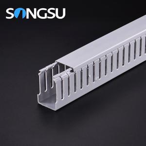 Tutte le Dimensioni 40x40mm Pvc Cavo Condotto Solido Attraverso Scanalato Tipo di Plastica Trunking