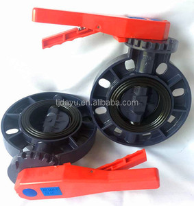 6 אינץ dn150 מחיר נוח לסחוב כפול מקורבות סוג pvc פלסטיק פרפר שסתום