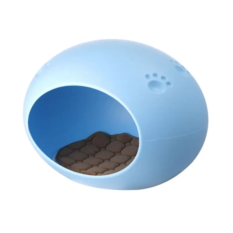 Ovo moderno em forma de ovo, durável, casa de plástico para animais de estimação, canil, casa, dormir, interior