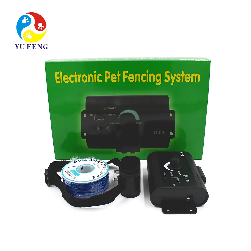 W-023 Sốc Rung Beep Cổ Áo Có Dây Ngầm Điện Tử Pet Fencing Hệ Thống Không Dây Dog Hàng Rào