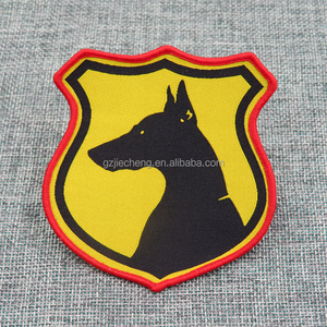 卸売り新デザインレーザーメロウ刺繍バッジパッチ安い織りクレスト服パッチアイロン織りバッジ