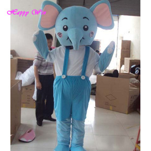 热卖大象服装花式连衣裙现实乳胶吉祥物动物服装为成人 - Product Image 4