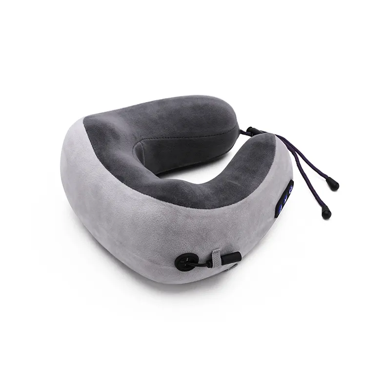 Cuello en forma de U almohada masaje vibratorio almohada de viaje en forma de u cuello almohada