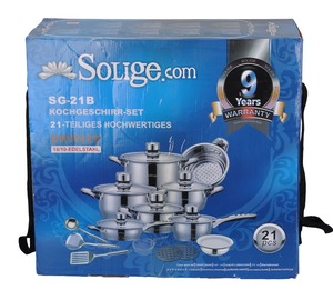 Đóng Gói & Cảm Ứng Dưới Cổ Pot Palm Nhà Hàng Đồ Nấu Nướng Set, Gang Cookware - Product Image 6
