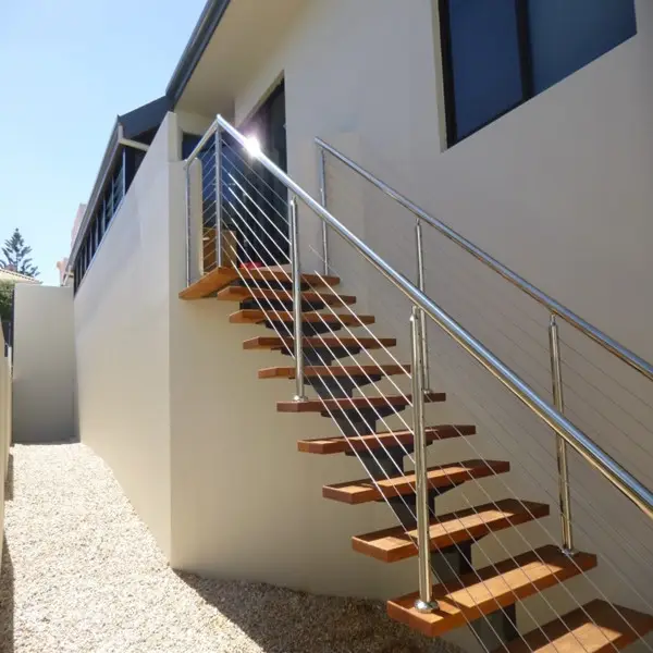 Escaleras exteriores prefabricadas de metal, aluminio y acero, superventas