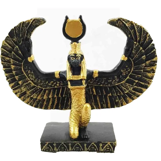 卸売カスタム樹脂エジプトLsis女神宗教像工芸品