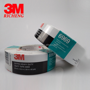 <strong>3M</strong> 6969 Silver Polyethylene Coated <strong>Cloth</strong> Backing with Rubber Adhesive - Product Image 1