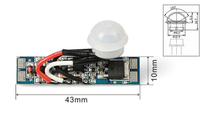 PIR001 led strip perfil de aluminio led interruptor sensor de movimiento