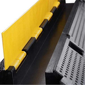 1 kanal kauçuk kablo rampa kablosu köprü hortum rampası kablo koruyucusu - Product Image 5
