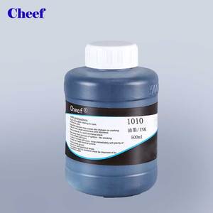 Tinta negra a base de disolvente de secado rápido, 500ml, 1010 para máquina de codificación Linx