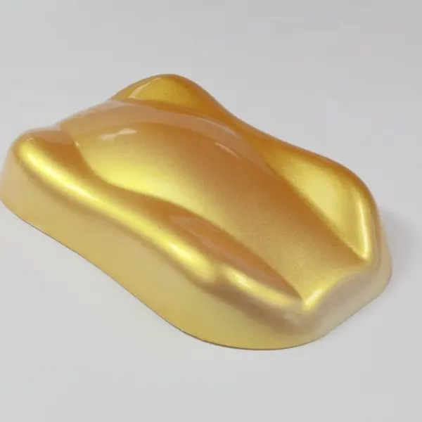 Mica sintética do pigmento da pérola do ouro do cristal para a pintura, pigmento perolado do ouro do ouro da mica para a pintura 10-60um pigmento perolado